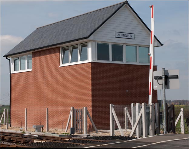 The new Allington signal box in 2005