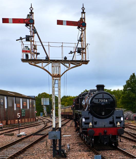 73156 into East Grinstead station on Saturday the 15th of October 2022