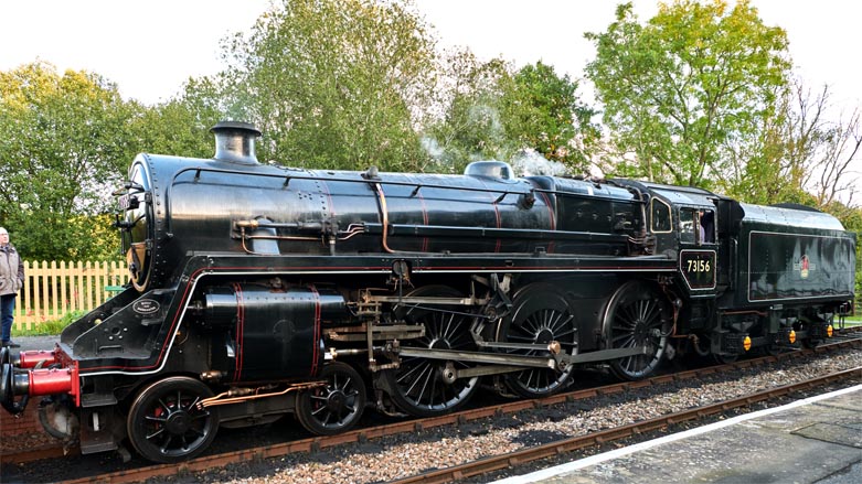 73156 at Kingscote Station Saturday the 15th of October 2022