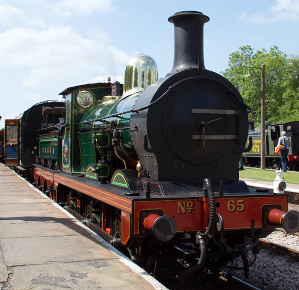 0-6-0 no 65 at Horsted Keynes station 