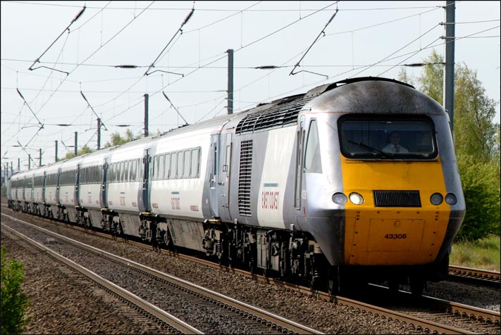 43306 at Conington on the down fast in 2010
