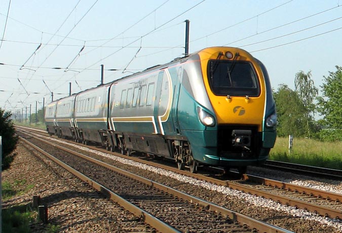 Hull Trains down train at Conington in 2006 