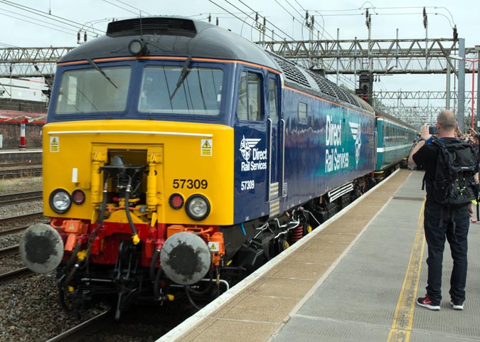 Direct Rail Services class 57309 Pride of Crewe 