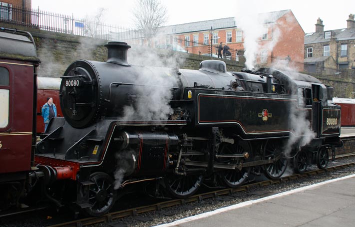 2-6-4T no. 80080 at Bury 