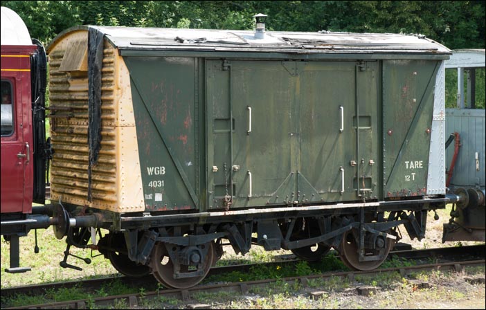 Covered  van WGB 4031 on the 2nd of July in 2011 at Wirksworth 