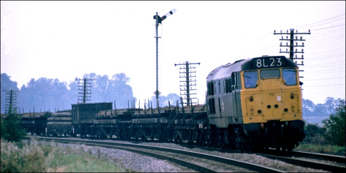 Class 31 just outside Ely at Qeen Adelaide