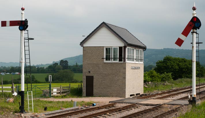 Cheltenham Race Course signal box 