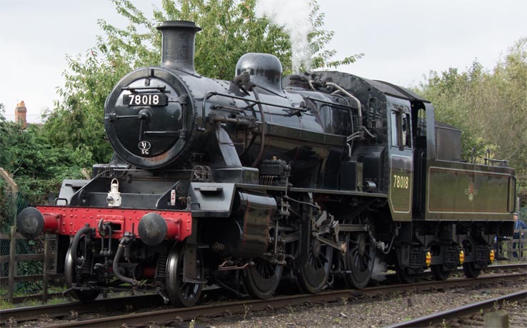 2-6-0 78018 at Loughborough 