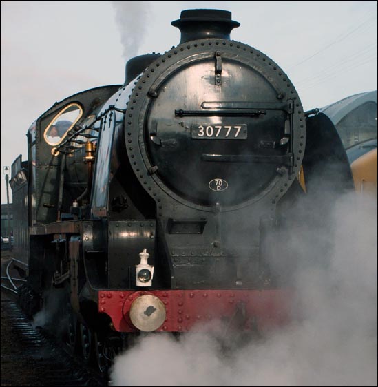 30777 King Arthur class 4-6-0 Sir Lamiel at Loughborough 30777 King Arthur class 4-6-0 at Loughborough station