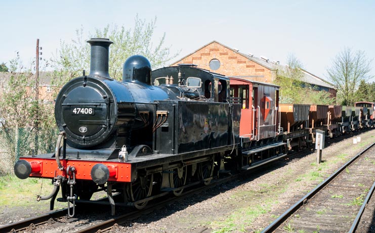 0-6-0T 47406 at Loughborough 