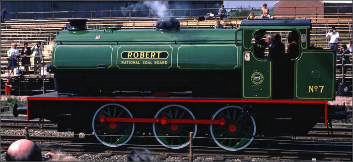 NCB 0-6-0ST Locomotive number 7 Robert at Rainhill