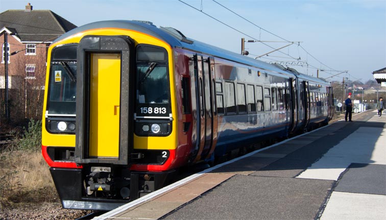East Midland trains  class 158 813 
