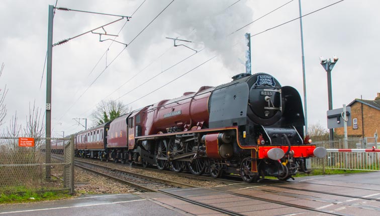 4-6-2 no.6233 Duchess of Sutherland on Saturday 15th February 2020 