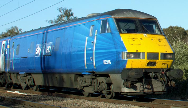 Sky 1 HD East Coast DVT on a up train at Holme 