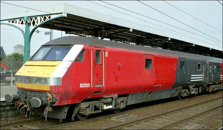 Driving Van Trailer (DVT) 82133 at Ipswich station in 2005 