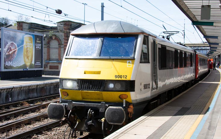 Greater Anglia class 90012 