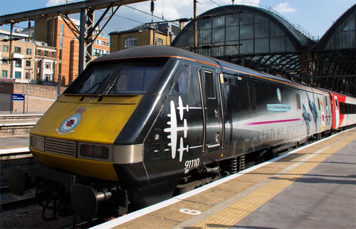 Virgin East Coast class 91110 "Battle of Britain Memorial Flight"