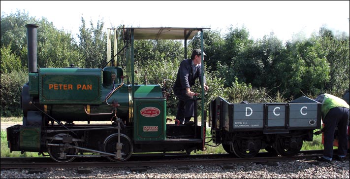 0-4-0ST Peter Pan f the Leighton Buzzard Railway in 2006