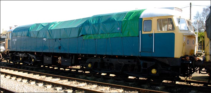Class 47 at the Mid-Norfolk's Diesel gala on Saturday 19th March 2011 