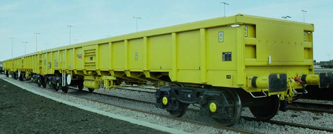 some of the wagons at the open day in June 2004 at the then new Network's Rails Distribution Centre at Whitemoor