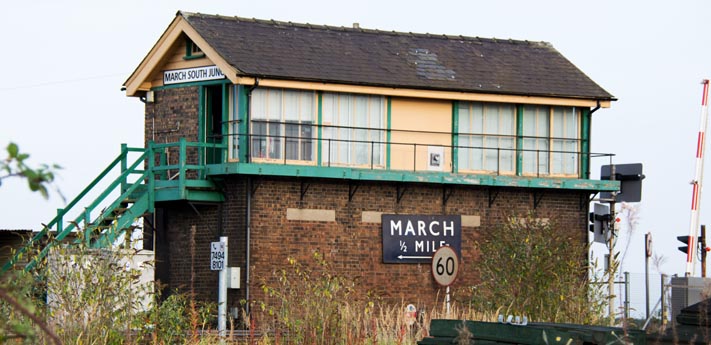 March South Junc signal box from the side