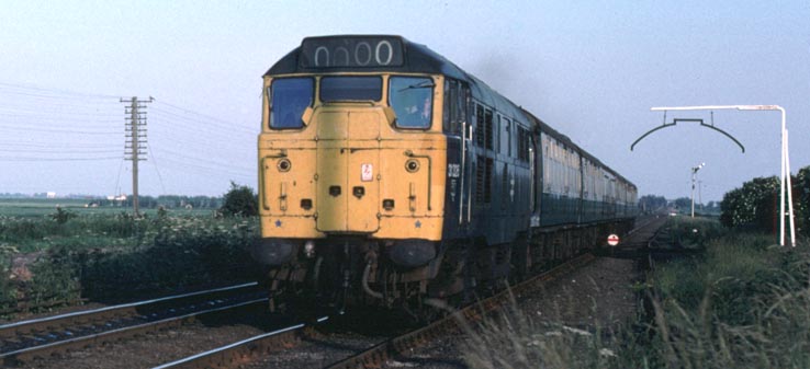 Class 31326 on a passenger train