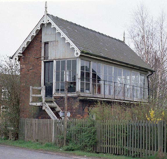 Cowbite signal box after it had closed.