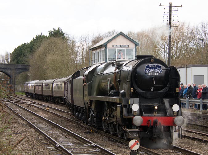Rebuilt Merchant Navy Class 4-6-2 no 35018 British India Line