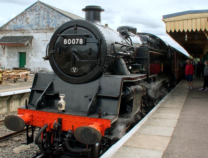 2-6-4T 80078 at Dereham station