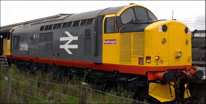 Class 37518 at Dereham 