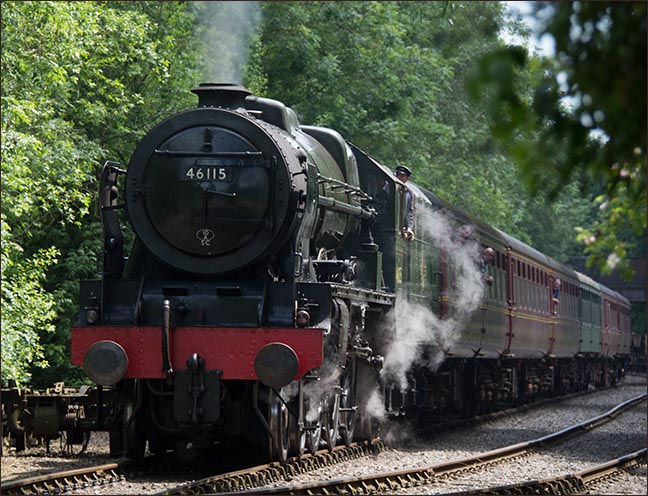 46115 Scots Guardsman on the Sunday 1st June 2014 At Wymondham on the Mid-Norfolk Railway