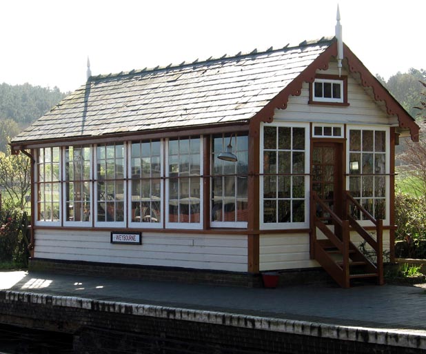 Weyboure signal box at Weybourne station 
