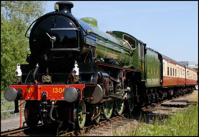 B1 Mayflower leaving Orton Mere for Wansford