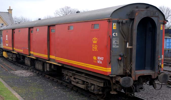 Royal Mail 80417 NTA near the Turntable at Wansford Royal Mail 80417 NTA near the Turntable at Wansford