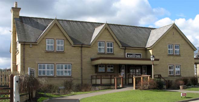 This new station building was built by the NVR for Wansford station The New Wansford Station Building