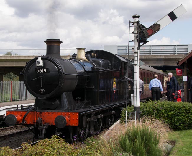GWR 0-6-2T 5619 at Orton Mere