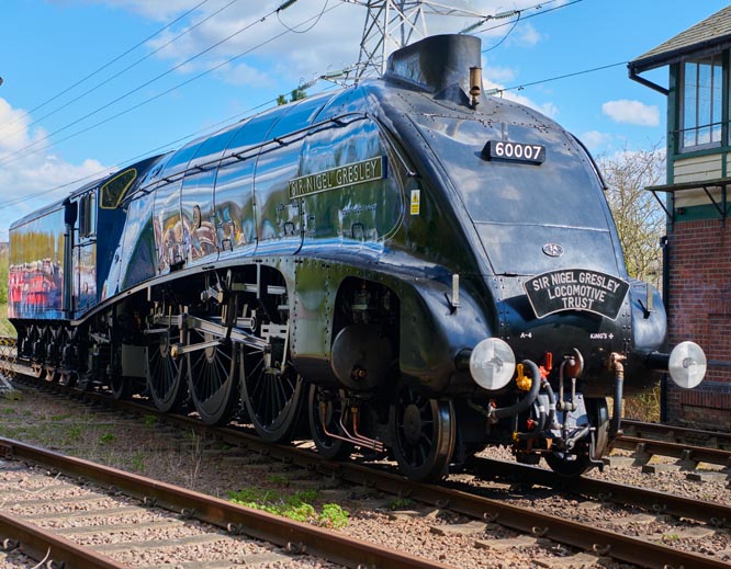 Sir Nigel Gresley 60007at the NVR's Peterborough station