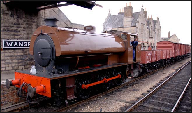 0-6-0T number 2163 at Wansford station in 2008 on a freight. 0-6-0T number 2163 at Wansford station in 2008 on a freight.