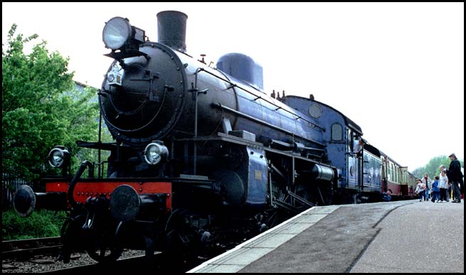 Swedish Class B 4-6-0 number 101A is at the Nene Valleys Peterborough station in 2002 Swedish Class B 4-6-0 number 101A is at the Nene Valleys Peterborough station in 2002