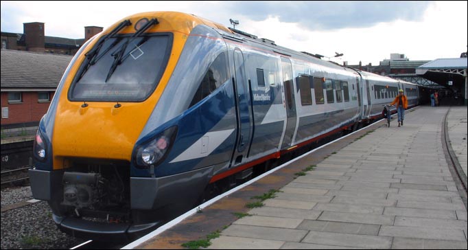 Midland Main Line train at Nottingham station