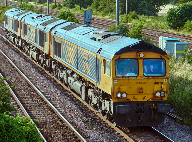 Three GBRf class 66s