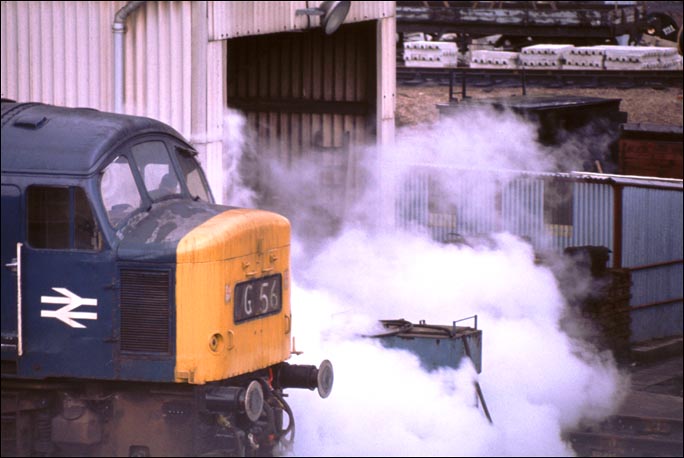 Class 45 at the Peterborough Depot