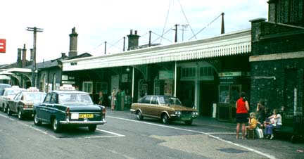 The GNR station main entrance from the right hand side