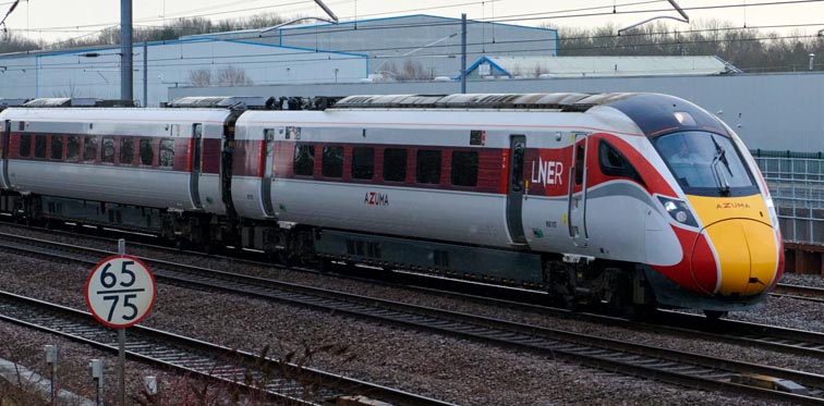 LNER Azuma on New Years Day  1st January 2022 