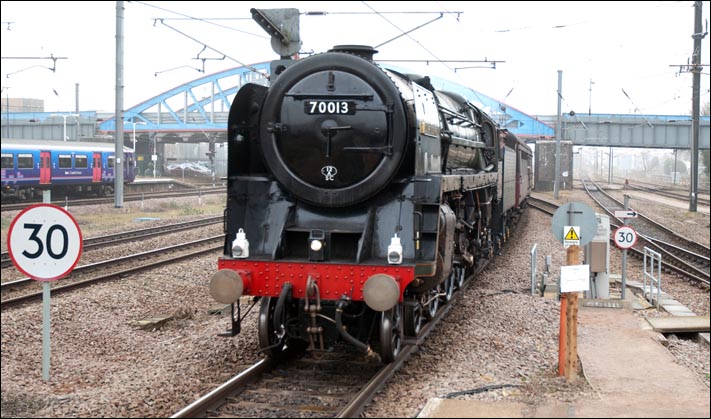 70013 at  Peterborough 3rd March 2012