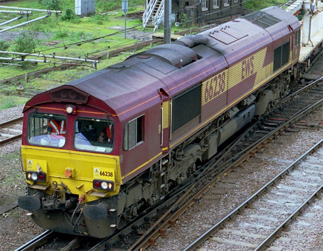 Class 66238 in Westwood Yard