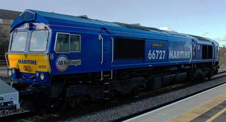 GBRf class 66727 Maritime One 