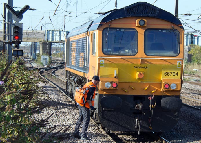 GBRf class 66764 light engine 
