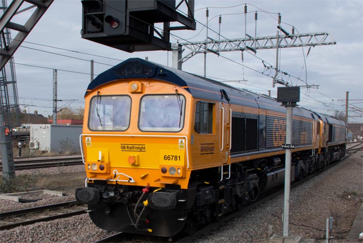GBRf class 66781 and class 66770 