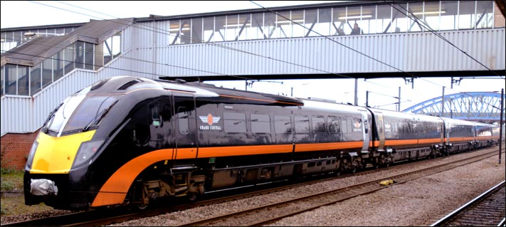 Grand Central 180 5th March 2011 on the up fast at Peterborough Grand Central 180 5th March 2011 on the up fast at Peterborough